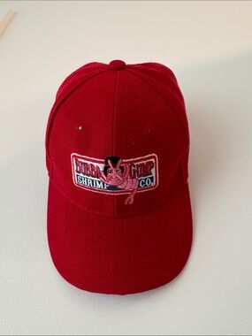 Bubba Gump Shrimp Co. Red Trucker Hat Forrest Gump Cap Costume Movie Adjustable